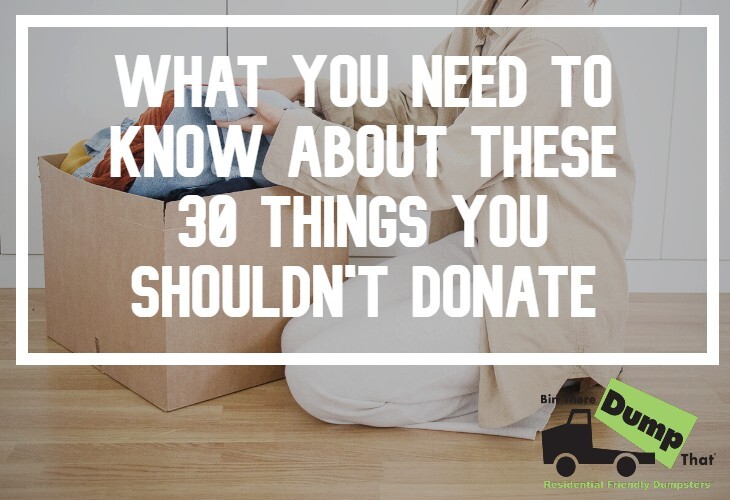 Things You Shouldn't Donate